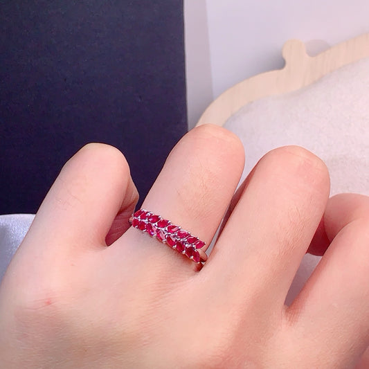 high-quality natural ruby ring