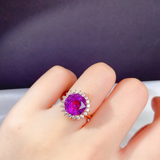 High-quality amethyst ring