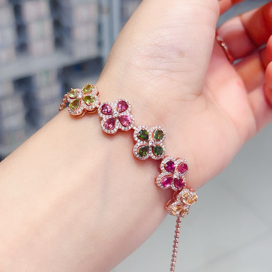 High-quality tourmaline bracelet